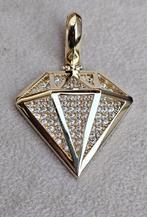 Prachtige 14k gouden diamant form hanger, Sieraden, Tassen en Uiterlijk, Overige voorstellingen, Nieuw, Ophalen of Verzenden, Goud