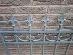 Ijzer hek 160cm breed x 90 cmhoog een ijzer paal cm, Tuin en Terras, Tuinhekken en Hekwerk, Ophalen, IJzer, Sierhekwerk
