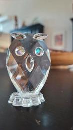 Glazen uiltje. Bohemen kristal., Ophalen of Verzenden, Zo goed als nieuw, Paard, Beeldje of Figuurtje