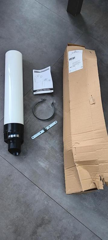 Burgerhout Geveldoorvoer 80-125 zwart / wit aluminium beschikbaar voor biedingen
