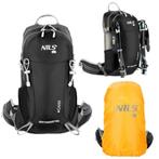 NILS CAMP Tourist Caver 18 liter backpack zwart + regenhoes, 25 tot 40 cm, Nieuw, Ophalen of Verzenden, Trekking