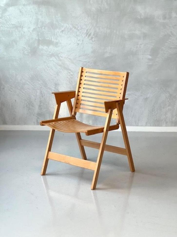 Rex stoel Niko Kralj design klapstoel vintage folding chair, Huis en Inrichting, Stoelen, Gebruikt, Eén, Hout, Bruin, Ophalen of Verzenden
