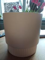 Nieuwe ecru HEMA plantenpot - 26 cm, Kunststof, Rond, Nieuw, Minder dan 40 cm
