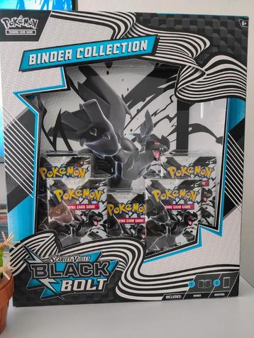 Black Bolt Binder Box 5 Booster packs Bundle ETB Zekrom beschikbaar voor biedingen