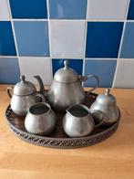 theesetje tin met dienblad, Antiek en Kunst, Ophalen of Verzenden