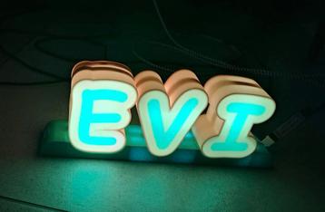 Lamp met naam of logo van favoriete club. Zie voorbeeld foto beschikbaar voor biedingen