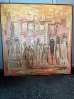 Dame die vertrekt aan een nieuw begin, Antiek en Kunst, Kunst | Schilderijen | Abstract, Ophalen of Verzenden