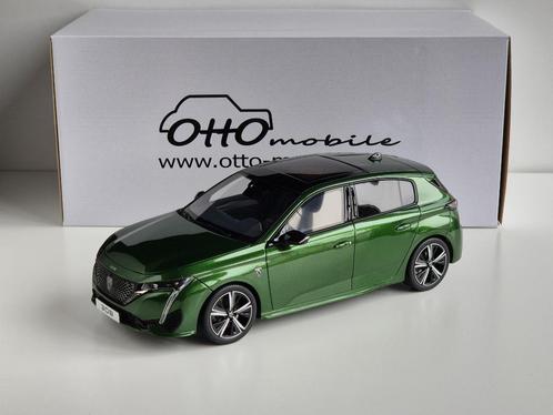 1:18 Ottomobile Peugeot 308 GT Vert Olivine 2023, Hobby en Vrije tijd, Modelauto's | 1:18, Zo goed als nieuw, Auto, OttOMobile