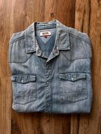 Tommy Hilfiger spijker overhemd maat L, Kleding | Heren, Ophalen of Verzenden, Zo goed als nieuw, Blauw