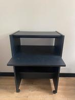 Bureau op wieltjes zwart, Ophalen, Gebruikt