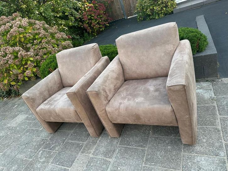2 Beige Fauteuils - Setprijs!, Huis en Inrichting, Fauteuils, Gebruikt, 50 tot 75 cm, 75 tot 100 cm, Ophalen of Verzenden
