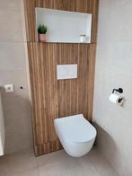 Wand/vloertegels beige zand 8.5m2 hout lattenwand tegels 4m2, Doe-het-zelf en Verbouw, Tegels, 60 cm of meer, Keramiek, Nieuw