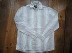 Gestreept Pall Mall overhemd maat L, Kleding | Heren, Verzenden, Beige, Zo goed als nieuw, Halswijdte 41/42 (L)
