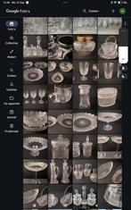 Diverse items antiek glas servies., Antiek en Kunst, Antiek | Glas en Kristal, Ophalen of Verzenden