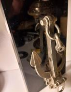 Model scheepsanker gemonteerd op zwarte glaspaat, Ophalen of Verzenden