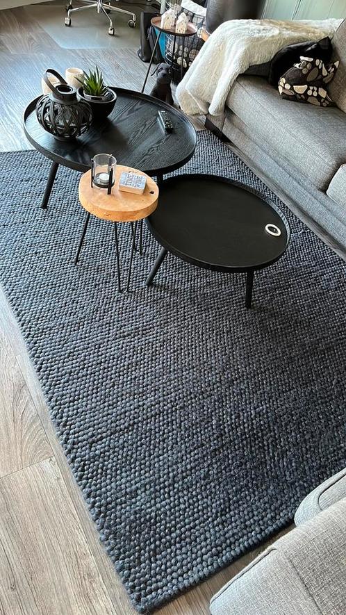 Noppen vloerkleed Wellington antraciet, Huis en Inrichting, Stoffering | Tapijten en Kleden, Zo goed als nieuw, 150 tot 200 cm