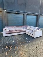 XL Erik Kuster Style Zilver Hoekbank - Gratis Bezorging, Huis en Inrichting, Ophalen of Verzenden, Zo goed als nieuw, Stof