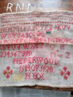 Merklap uit 1920, Antiek en Kunst, Antiek | Kleden en Textiel, Ophalen of Verzenden