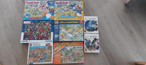 Doos met 8 puzzels voor maar €15, Hobby en Vrije tijd, Denksport en Puzzels, Zo goed als nieuw, Ophalen of Verzenden