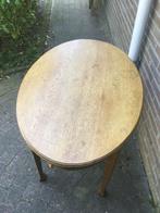 Retro ovale tafel hout, Ophalen, Gebruikt, 50 tot 100 cm, Eikenhout