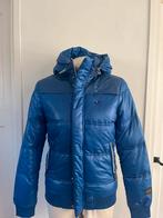 Metallic blauw winterjack Gstar . 38, Maat 38/40 (M), Gstar, Ophalen of Verzenden, Zo goed als nieuw