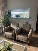 Leuke gestreepte fauteuiltjes (set van 2), Huis en Inrichting, Fauteuils, Ophalen, Gebruikt, Minder dan 75 cm, Stof