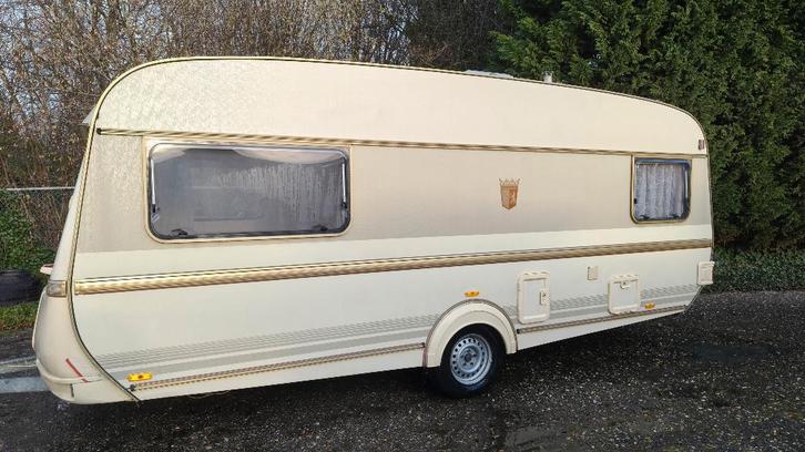 Tabbert Comtesse 515 , 2 aparte bedden, Caravans en Kamperen, Caravans, Particulier, tot en met 4, 750 - 1000 kg, Rondzit, Tabbert