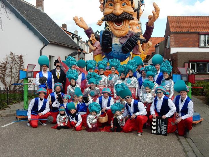 Mooie grote loopgroep, Hobby en Vrije tijd, Feestartikelen, Zo goed als nieuw, Feestartikel, Carnaval, Ophalen of Verzenden