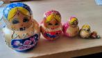 Vintage Matroesjka popjes kleurrijk set van 6 poppetjes., Ophalen of Verzenden