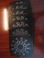 Set van 7 onderleggers voor glazen, vierkant 9x9cm, Verzamelen, Glas en Borrelglaasjes, Ophalen of Verzenden, Gebruikt, Bierglas