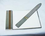 Briefopener blocnote sterling en goud., Ophalen of Verzenden, Goud