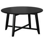 KRAGSTA Salontafel, zwart, 90 cm, Huis en Inrichting, Ophalen, Rond, 50 tot 100 cm, Zo goed als nieuw