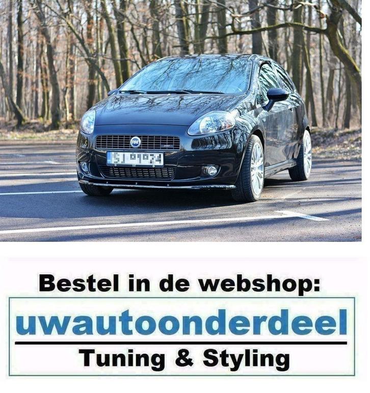 Maxton Design Spoiler Lip Splitter Voor Fiat Grande Punto, Auto diversen, Tuning en Styling, Verzenden