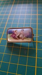 Victoriaanse broche/speld van 18 krt goud, Sieraden, Tassen en Uiterlijk, Antieke sieraden, Ophalen of Verzenden, Goud, Broche
