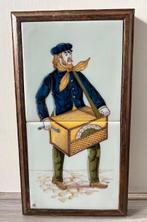 Tichelaar Makkum tegeltableau orgeldraaier, Ophalen of Verzenden