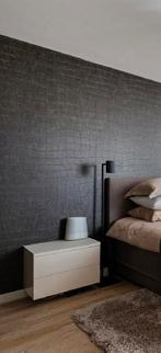 2 zwevende nachtkastjes / lade kast met matte glasplaat, Huis en Inrichting, Slaapkamer | Nachtkastjes, Ophalen, Zo goed als nieuw