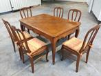 Prachtige Queen Ann Stijl Tafel en 6 Stoelen. Levering., Huis en Inrichting, Ophalen, Gebruikt, Eikenhout, 200 cm of meer