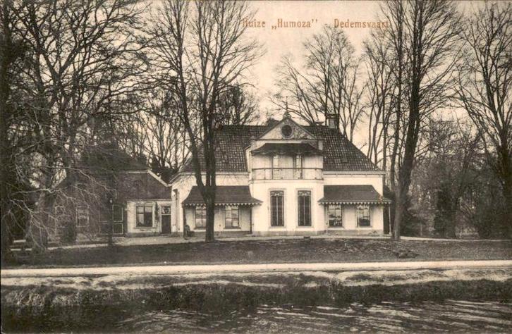 Dedemsvaart - Huize Humoza, Verzamelen, Ansichtkaarten | Nederland, Gelopen, Overijssel, Voor 1920, Ophalen of Verzenden