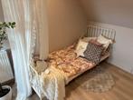 Ikea Minnen Metalen Meegroeibed met Matras - Verstelbaar!, Kinderen en Baby's, Kinderkamer | Bedden, Ophalen, 70 tot 85 cm, Zo goed als nieuw