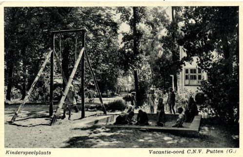 Kinderspeelplaats - Vacantie-oord C.N.V. Putten [G.] - ongel, Verzamelen, Ansichtkaarten | Nederland, Ongelopen, Gelderland, 1920 tot 1940