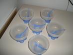 6 vintage dessert kommetjes, Ophalen of Verzenden, Overige typen