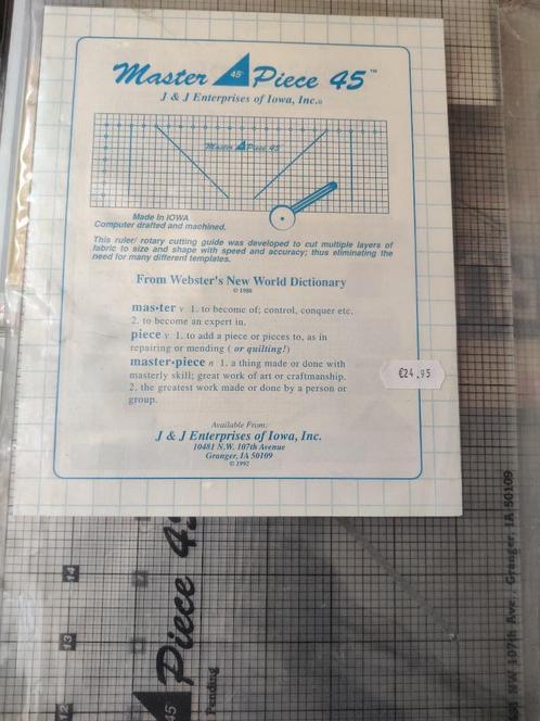 Patchwork linialen, Hobby en Vrije tijd, Naaien en Fournituren, Nieuw, Overige typen, Verzenden