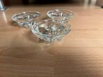 Glazen kaarsenkandelaars - vintage (3), Antiek en Kunst, Ophalen