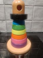 Houten Stapeltoren Regenboog/vuurtoren, Ophalen of Verzenden, Zo goed als nieuw, Overige typen