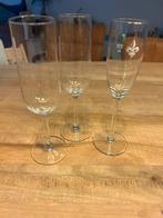 3 champagne glazen, Ophalen of Verzenden, Zo goed als nieuw, Overige typen