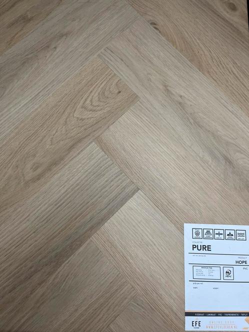 Visgraat pvc click hope zie omschrijving, Doe-het-zelf en Verbouw, Vloerdelen en Plavuizen, Nieuw, Laminaat, 50 tot 150 cm, 10 tot 30 cm