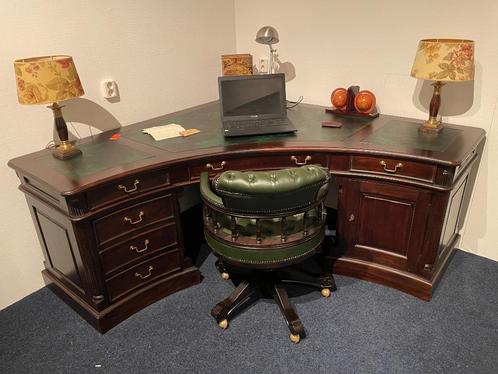Bodemprijs bureau buro chesterfield mahonie teak v.a €750,00, Huis en Inrichting, Bureaus, Nieuw, Bureau, Ophalen