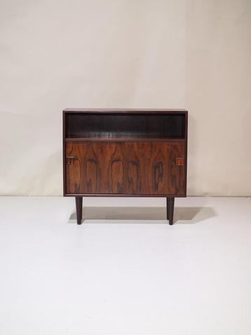 Boekenkastje met schuifdeuren palissander Deens vintage beschikbaar voor biedingen