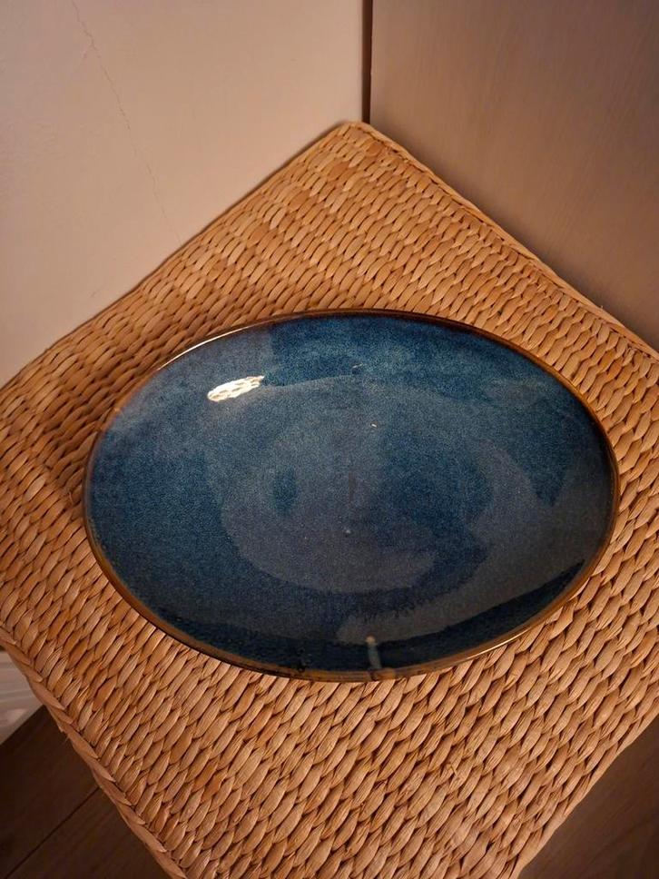 Blauw Gevlamde Porseleinen Borden - 15 stuks, Huis en Inrichting, Woonaccessoires | Schalen en Manden, Nieuw, Schaal, Ovaal, Porselein of Keramiek