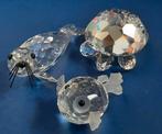 Swarovski Kogelvis middel, zeehond en schildpad groot g/doos, Ophalen of Verzenden, Zo goed als nieuw, Figuurtje